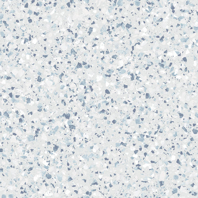 product image of sample terrazzo wallpaper in blue mica from the evergreen collection by galerie wallcoverings 1 520