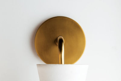 product image for julia 1 light wall sconce by mitzi h294101 agb bk 5 76