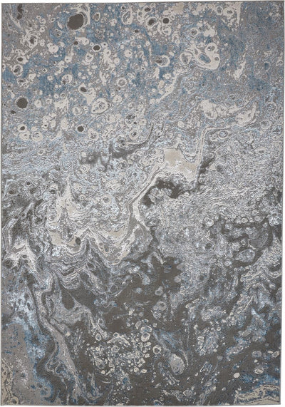 product image of Aurelian Silver and Blue Rug by BD Fine Flatshot Image 1 586