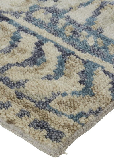 product image for Scottsdale Hand Knotted Blue and Beige Rug by BD Fine Corner Image 1 61