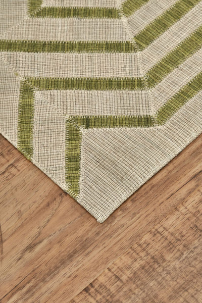 product image for Bromham Flatweave Green and Ivory Rug by BD Fine Corner Image 1 27