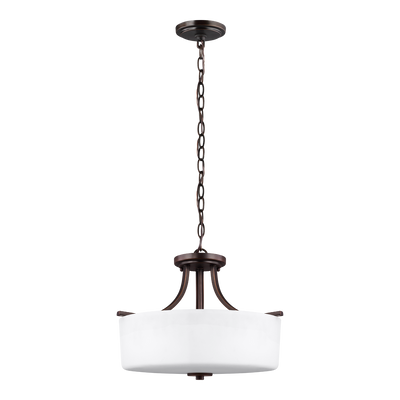 product image for Canfield Three Light Semi Flush 1 87