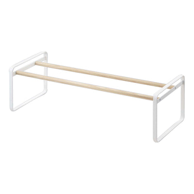 product image for Plain Low-Profile Shoe Rack - Wood and Steel by Yamazaki 95