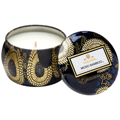 product image for Petite Decorative Tin Candle in Moso Bamboo design by Voluspa 72
