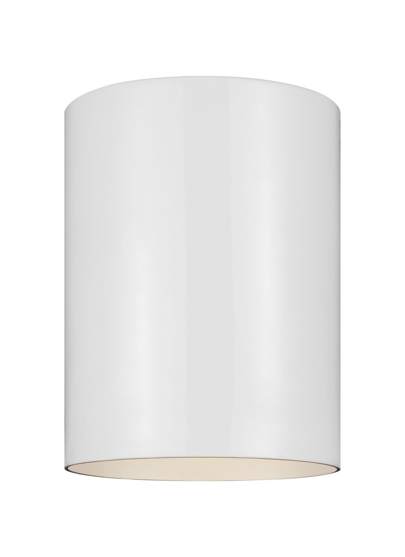 media image for outdoor cylinders led ceiling flush mount by sea gull 7813897s 10 3 240