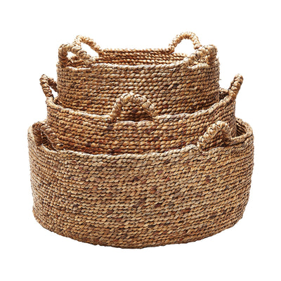product image of Natural Low Rise Baskets (Set of 3) by Burke Decor Home 513