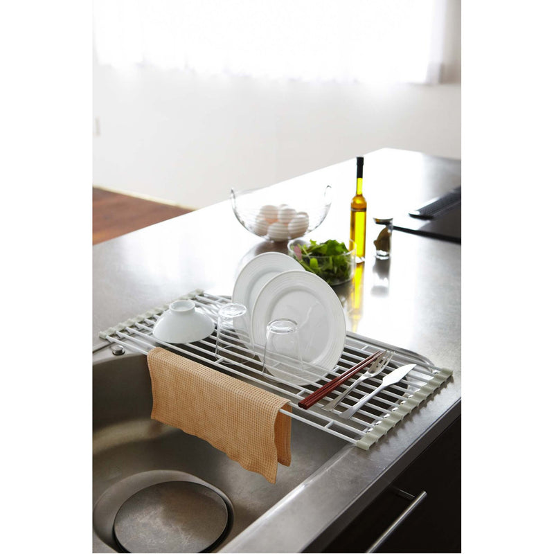 media image for Plate Over the Sink Folding Drying Rack by Yamazaki 272