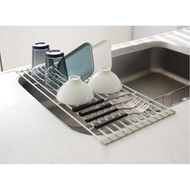 media image for Plate Over the Sink Folding Drying Rack by Yamazaki 270