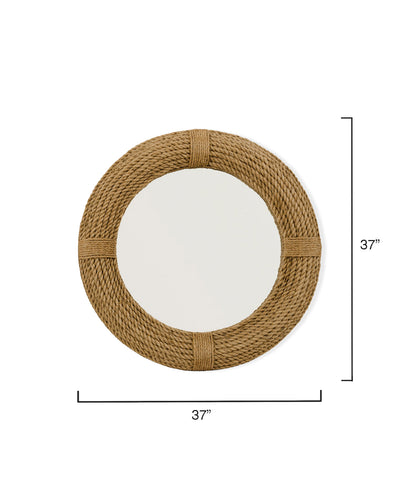 product image for Round Rope Mirror design by Jamie Young 32