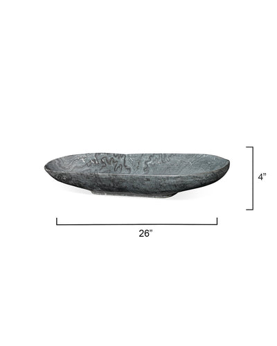 product image for Long Oval Marble Bowl 20