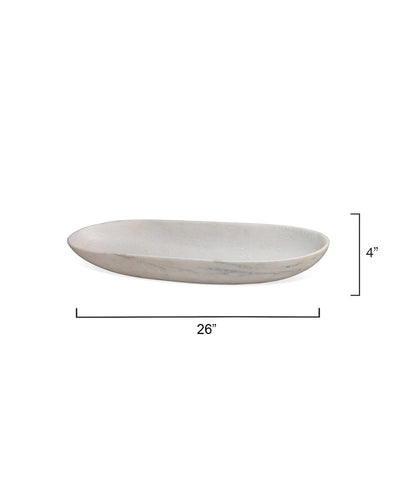 product image for Long Oval Marble Bowl 21