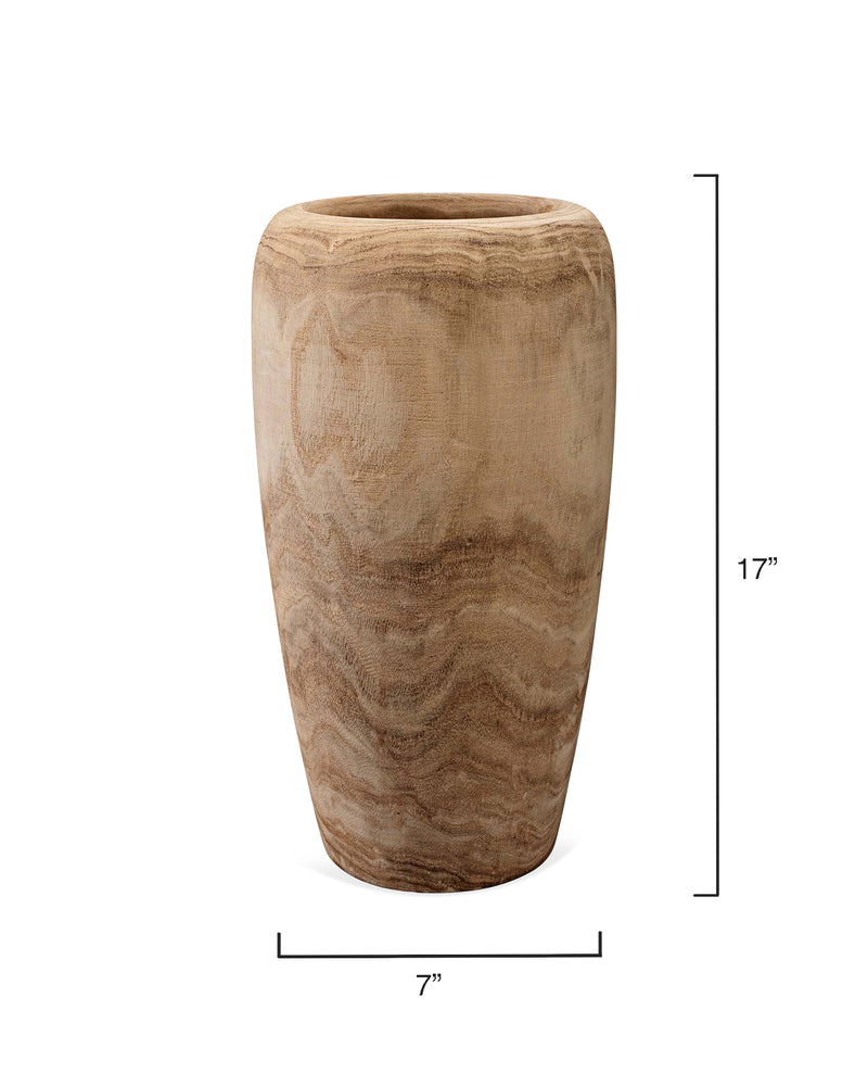 media image for Ojai Small Wooden Vase 3 261