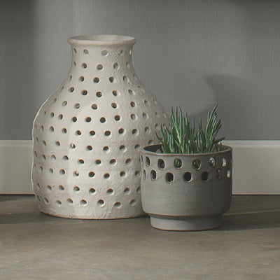 product image for large perforated pot by jamie young 5 7