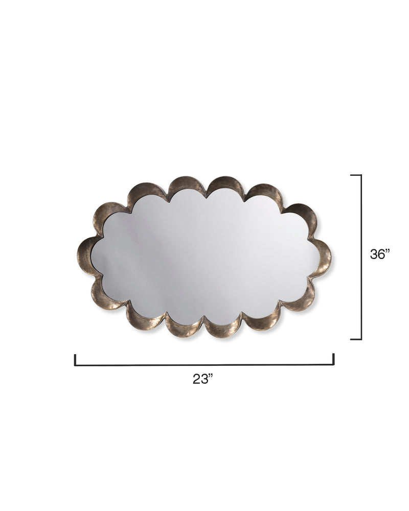 Shop Scalloped Mirror Burke Decor