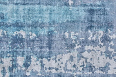 product image for Cashel Hand Woven Navy and Ocean Blue Rug by BD Fine Texture Image 1 50