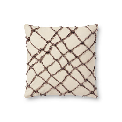 product image for Handcrafted Ivory / Black Pillow Flatshot Image 1 20