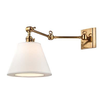 product image for hillsdale 1 light swing arm wall sconce 6233 design by hudson valley lighting 3 73