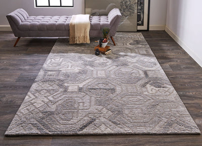 product image for Palatez Hand Tufted Light and Dark Gray Rug by BD Fine Roomscene Image 1 97