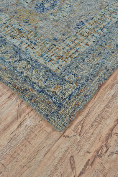 product image for Varvara Hand Tufted Gray and Blue Rug by BD Fine Corner Image 1 1