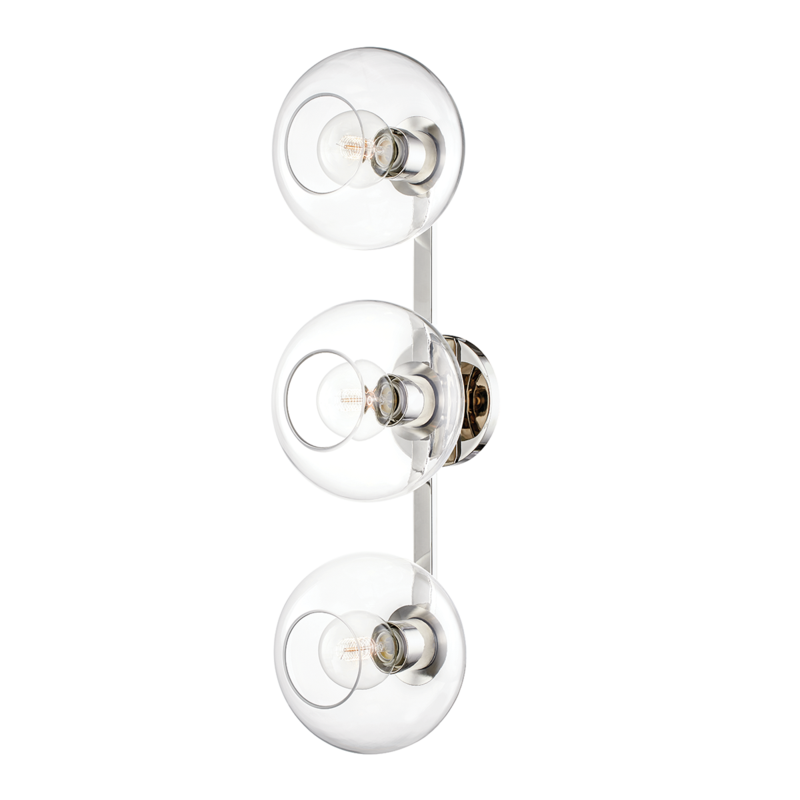 media image for margot 3 light wall sconce by mitzi h270103 agb 6 232