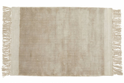 product image for filuca shiny beige carpet with fringe 1 92