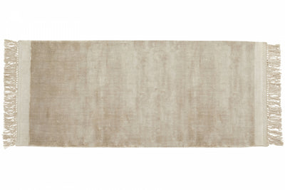 product image for filuca shiny beige carpet w fringes by ladron dk 3 58