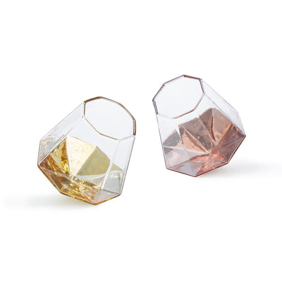 product image of shine bright like a diamond stemless wine glass in various colors design by twos company 1 595
