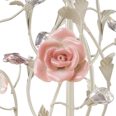 product image for Heritage 6-Light Chandelier in Cream with Porcelain Roses and Crystal by BD Fine Lighting 8