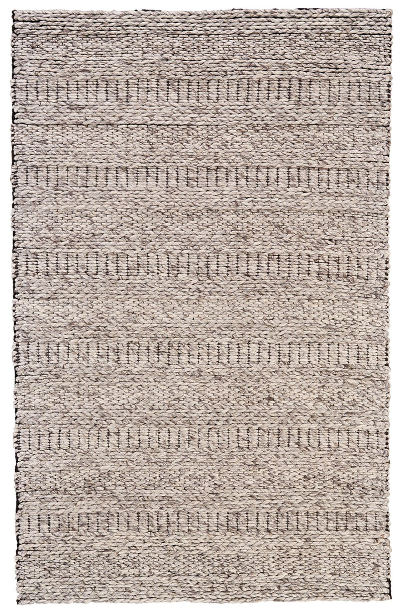 media image for Genet Hand Woven Ivory and Gray Rug by BD Fine Flatshot Image 1 286