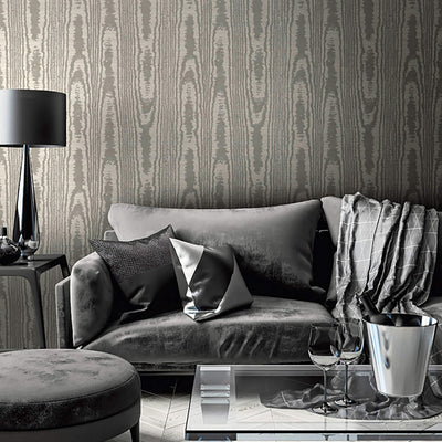 product image for Abstract Textured Wallpaper in Grey 93