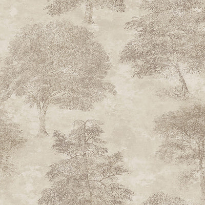 product image of Tree Motif Textured Wallpaper in Light Brown 575