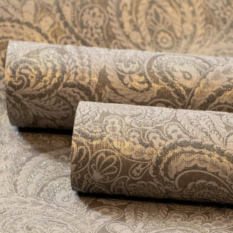 media image for Aphrodite Brown Gold Wallpaper from the Adonea Collection by Galerie Wallcoverings 277