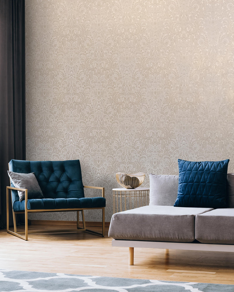media image for Aphrodite Cream Gold Wallpaper from the Adonea Collection by Galerie Wallcoverings 210
