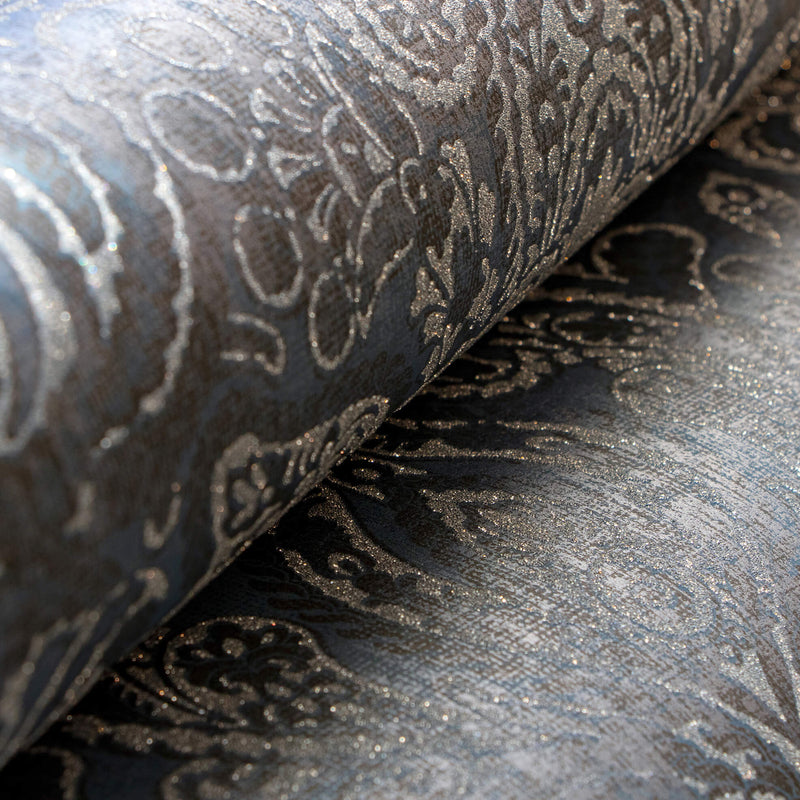 media image for Aphrodite Midnight Blue Wallpaper from the Adonea Collection by Galerie Wallcoverings 278