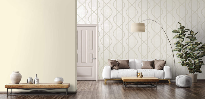media image for Saturn Wallpaper in Oat Beige 270