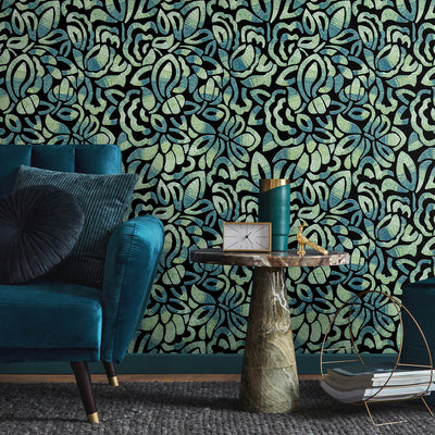 product image for Lana Brussels Lace Wallpaper in Spirulina 92