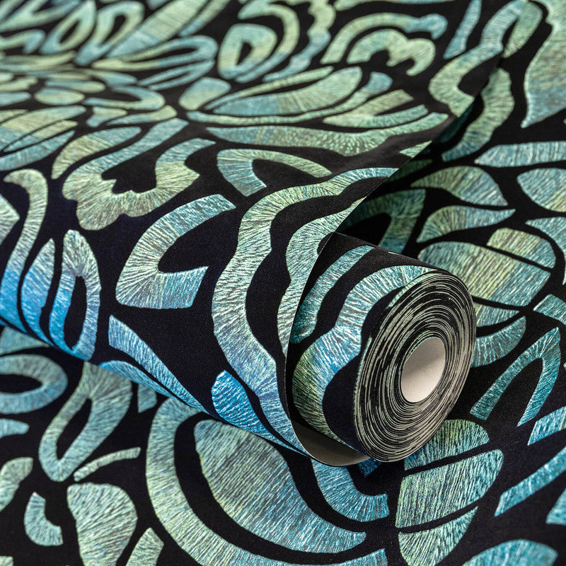 media image for Lana Brussels Lace Wallpaper in Spirulina 226