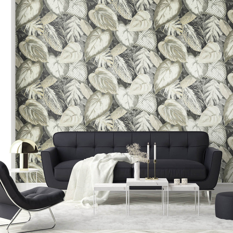 media image for Vita Ficus Wallpaper in Mustard 288