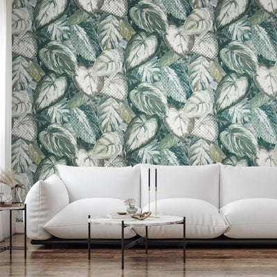 product image for Vita Ficus Wallpaper in Green Pepper 76