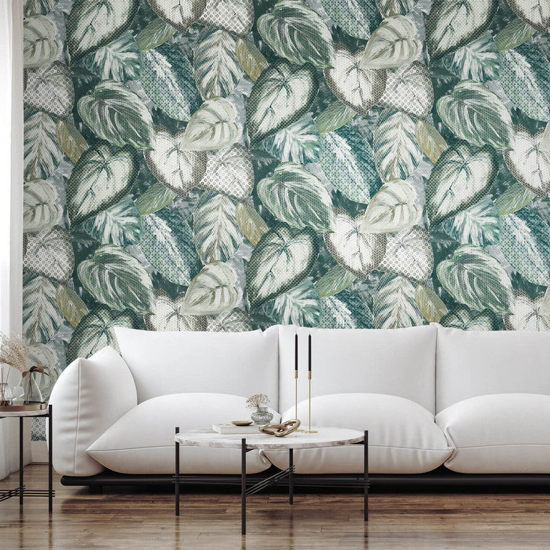 media image for Vita Ficus Wallpaper in Green Pepper 27
