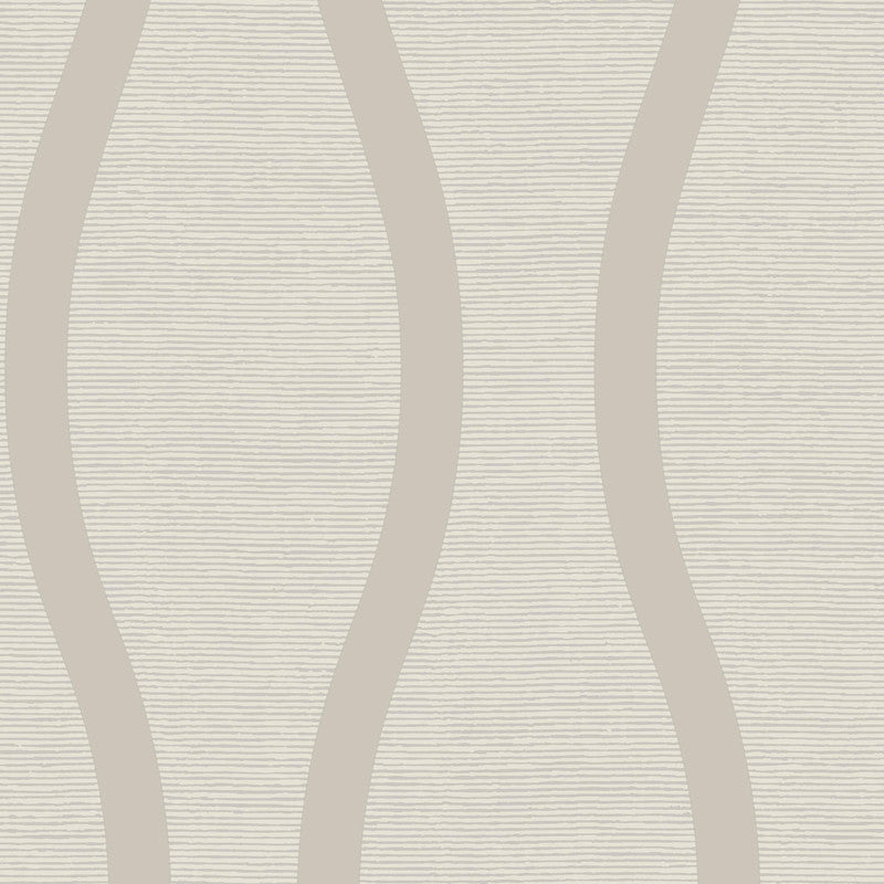 media image for Beaded Wavy Stripe Wallpaper in Champagne 243