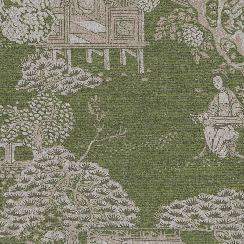 media image for Toile Pastoral Wallpaper in Beige/Taupe 236