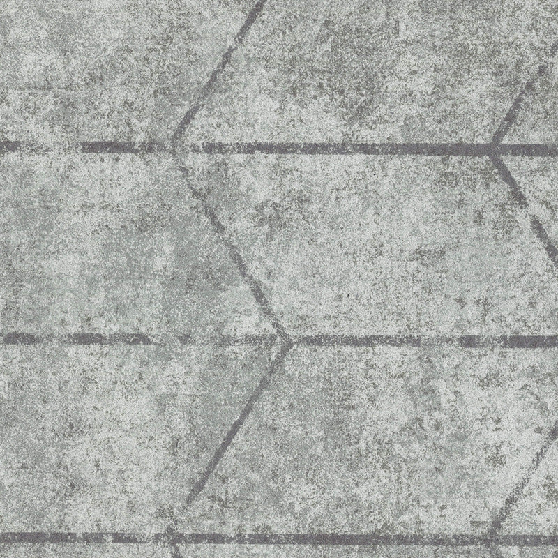 media image for Geometric Imitation Stone Wallpaper in Silver 268
