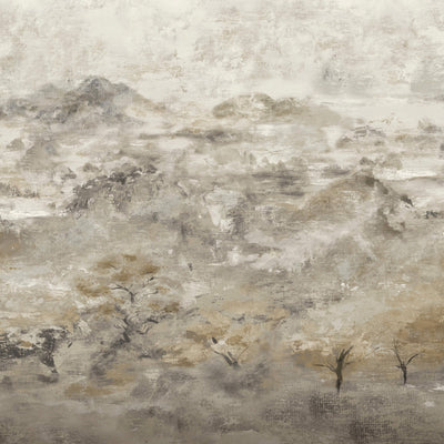 product image of Abstract Pearlescent Wall Mural in Grey/Taupe 58