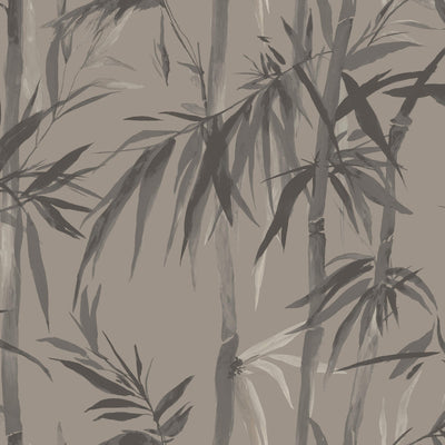 product image of Foliage Silhouette Wallpaper in Taupe/Charcoal 532