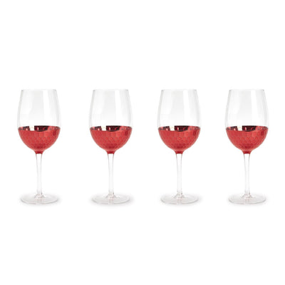 product image of Red Hot Faceted Wine Glasses Set Of 4 By Twos Company Twos 82075 1 540