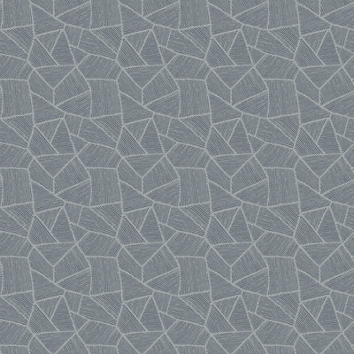 product image of Mosaic Geo Wallpaper in Charcoal/Silver 526