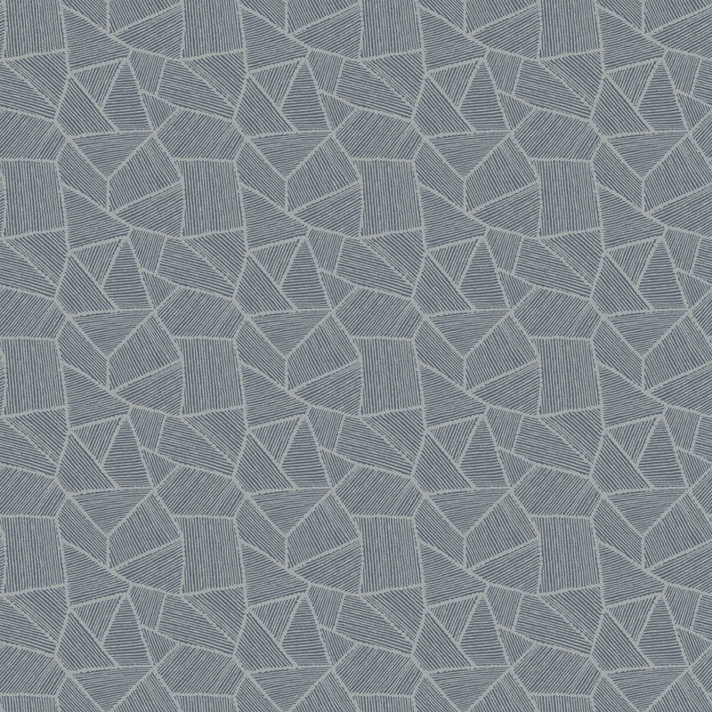 media image for Mosaic Geo Wallpaper in Charcoal/Silver 287