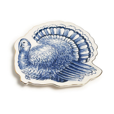 product image for Blue and White Turkey Plate 53