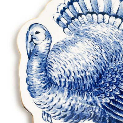 product image for Blue and White Turkey Plate 92